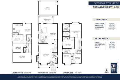 Aerial View of 6035 138a Street, Surrey, BC