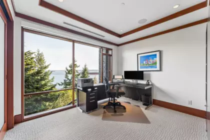 Aerial View of 3673 Sunset Lane, West Vancouver, BC