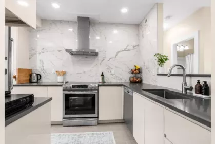 Kitchen Island Photo of 415 2020 E Kent Avenue South Avenue, Vancouver, BC