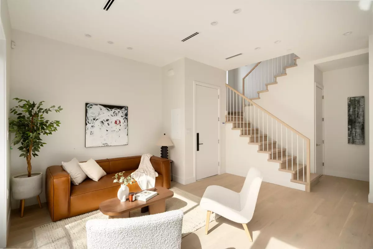 Living Room Photo of 2 4161 Windsor Street, Vancouver, BC