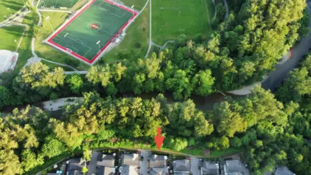 Aerial View of 328 3000 Riverbend Drive, Coquitlam, BC