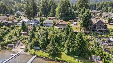 Aerial View of 21313 Lakeview Crescent, Hope, BC
