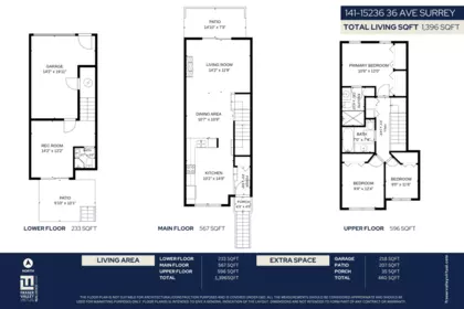 Entry Foyer Photo of 141 15236 36 Avenue, Surrey, BC