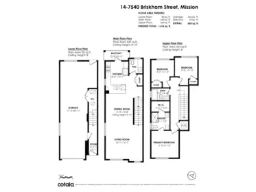 Living Room Photo of 14 7540 Briskham Street, Mission, BC