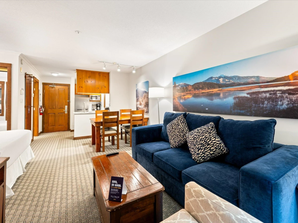 Living Room Photo of 422 4899 Painted Cliff Road, Whistler, BC