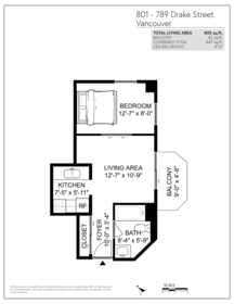 Office / Den Photo of 801 789 Drake Street, Vancouver, BC