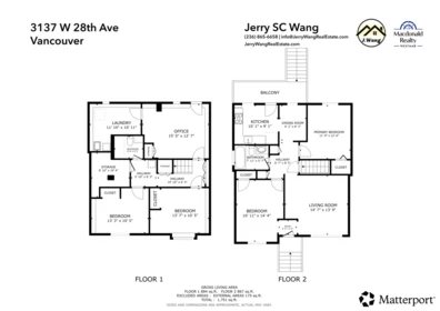 Bedroom 3 Photo of 3137 W 28th Avenue, Vancouver, BC