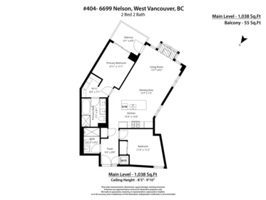 Entry Foyer Photo of 404 6699 Nelson Avenue, West Vancouver, BC
