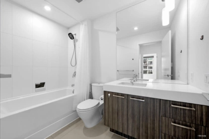 Powder Room Photo of 208 608 Como Lake Avenue, Coquitlam, BC