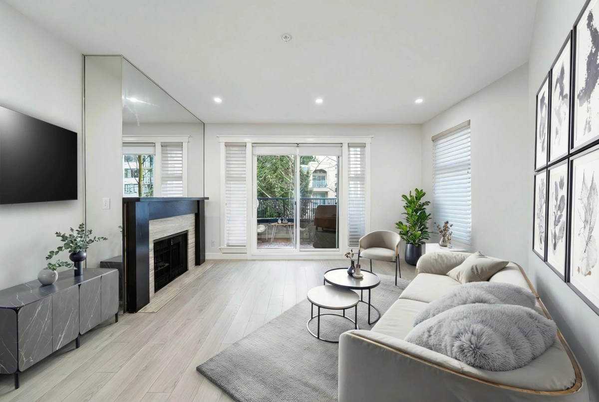 Exterior Rear Photo of 212 1924 Comox Street, Vancouver, BC