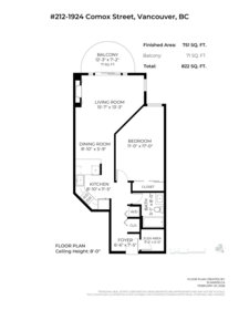 Entry Foyer Photo of 212 1924 Comox Street, Vancouver, BC