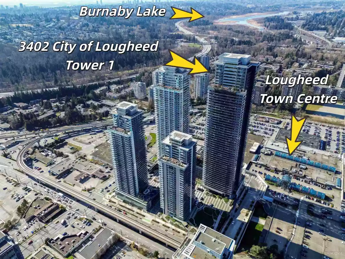 Exterior Rear Photo of 3402 3809 Evergreen Place, Burnaby, BC