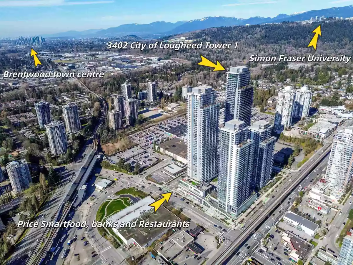 Living Room Photo of 3402 3809 Evergreen Place, Burnaby, BC