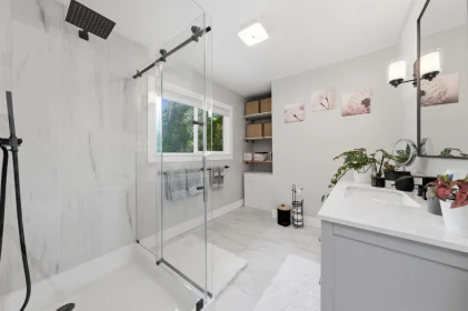 Powder Room Photo of 4535 Raeburn Street, North Vancouver, BC