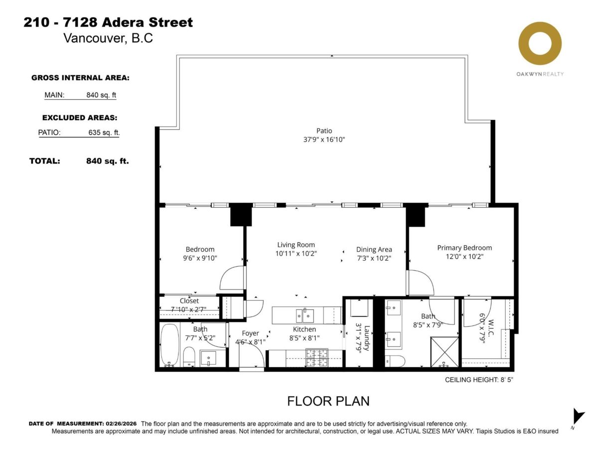 Playground / Recreational Area Near 210 7128 Adera Street, Vancouver, BC