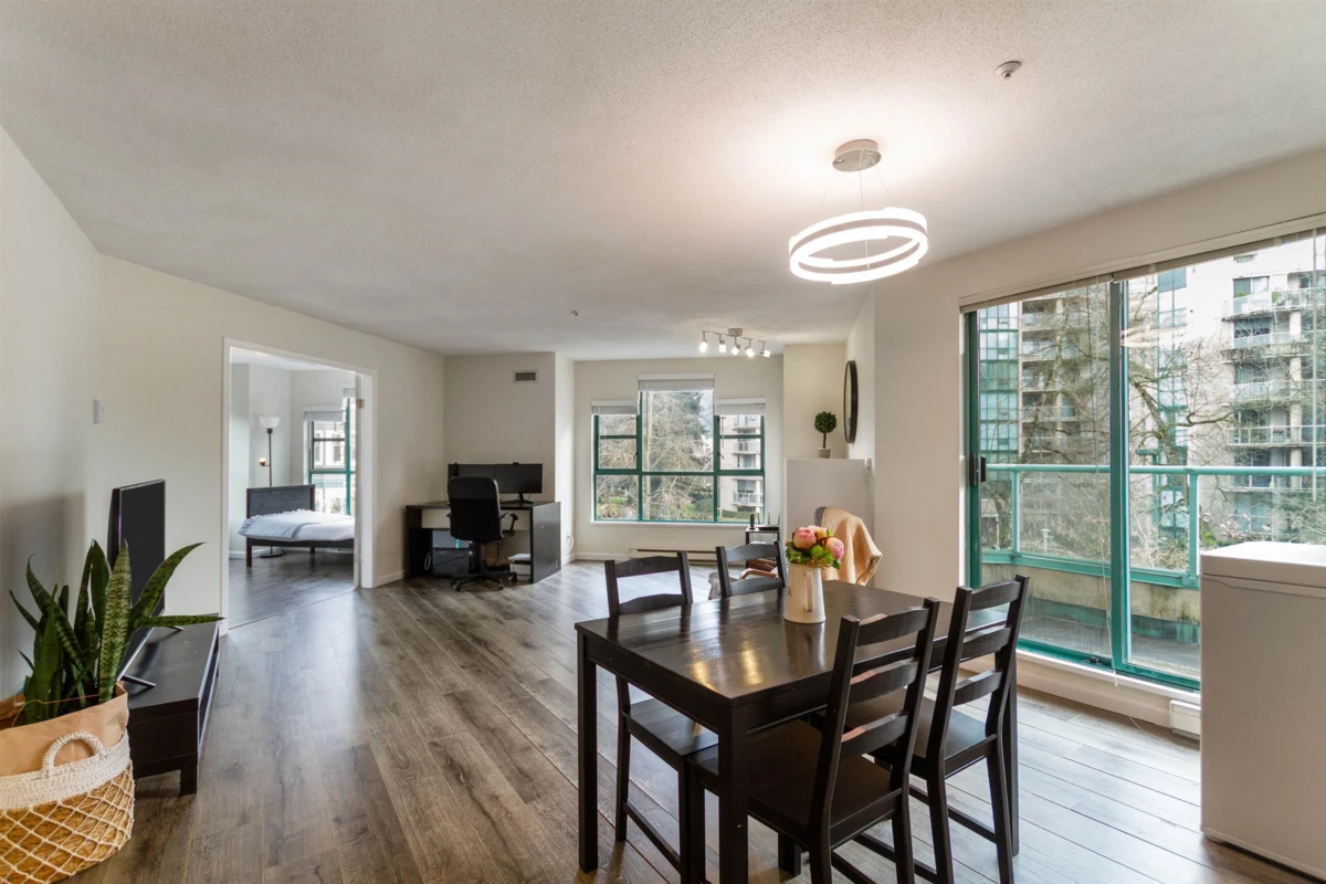 Living Room Photo of 401E 3081 Glen Drive, Coquitlam, BC