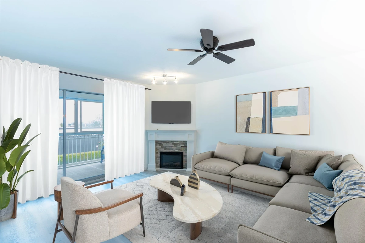Living Room Photo of 201 2491 Gladwin Road, Abbotsford, BC