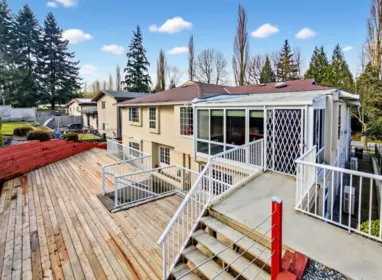 Aerial View of 8022 Lakefield Drive, Burnaby, BC