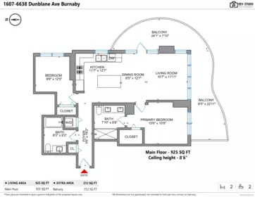 Street View Photo of 1607 6638 Dunblane Avenue, Burnaby, BC