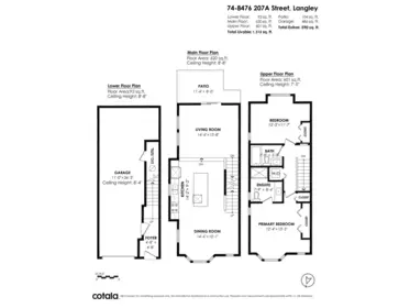 74 8476 207a Street, Langley, BC, Langley — Townhouse for sale
