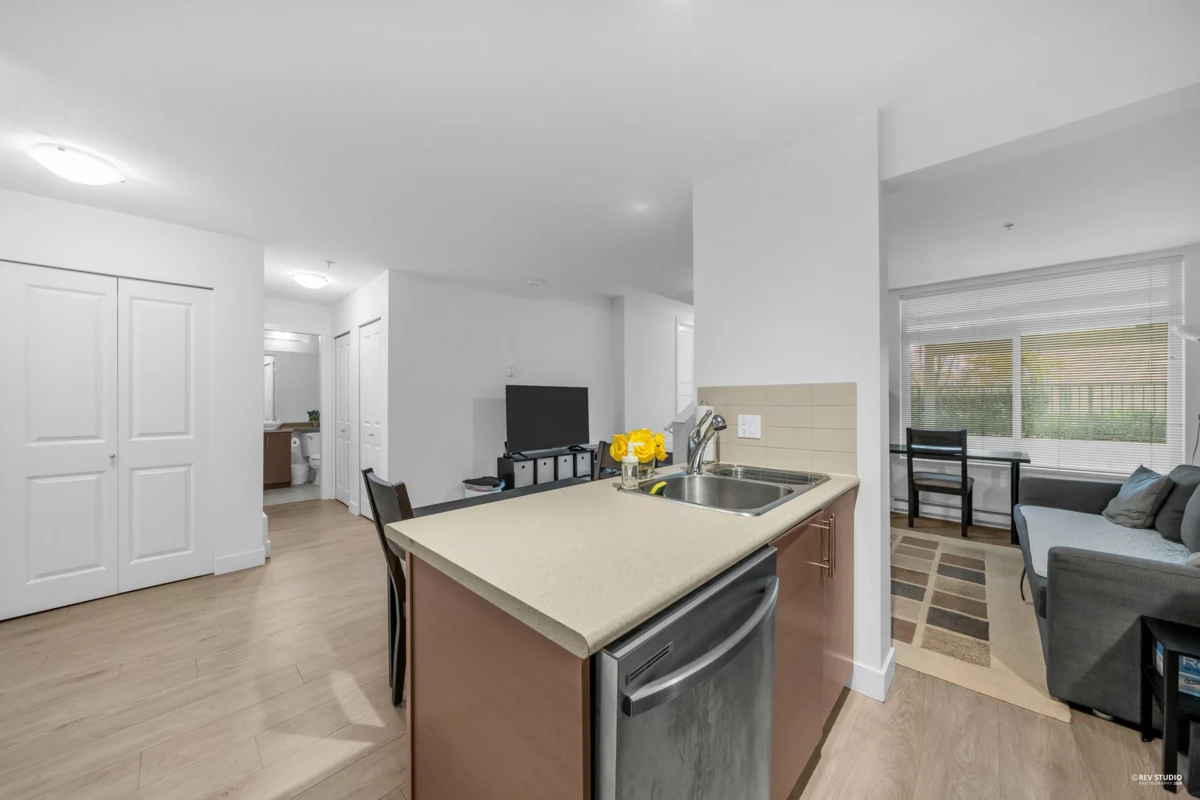 Living Room Photo of 103 5692 Kings Road, Vancouver, BC