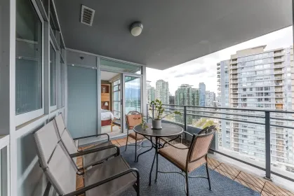 Outdoor Patio Photo of 2102 1205 W Hastings Street, Vancouver, BC