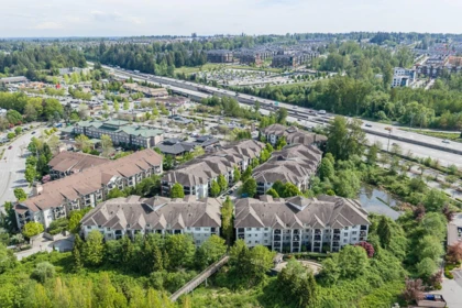 Aerial View of A213 8929 202 Street, Langley, BC