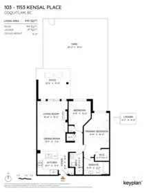 Basement Recreation Room Photo of 103 1153 Kensal Place, Coquitlam, BC