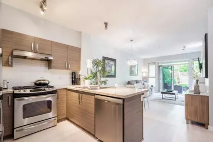 Kitchen Island Photo of 103 1153 Kensal Place, Coquitlam, BC