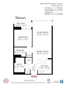 Garage Interior Photo of 502 1033 Marinaside Crescent, Vancouver, BC