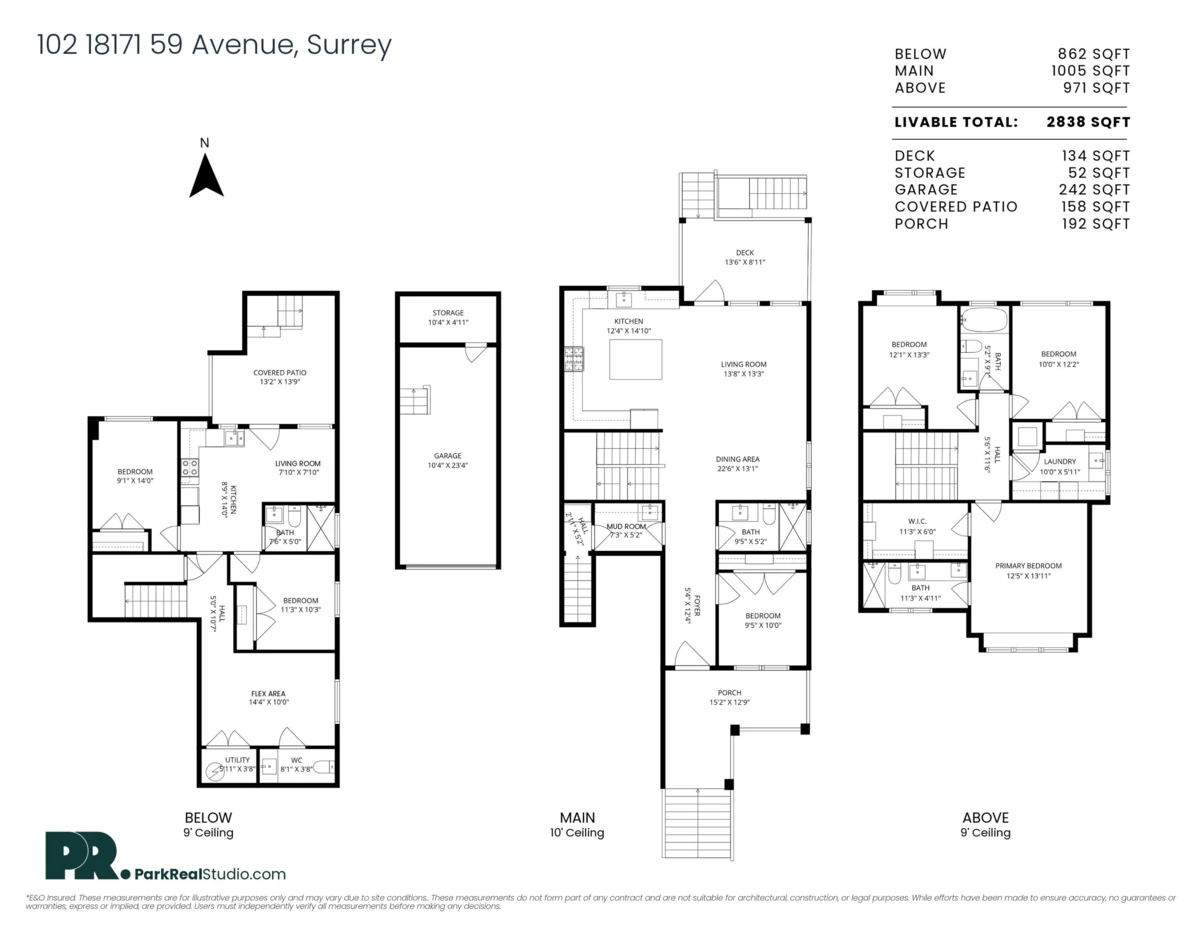 Exterior Rear Photo of 102 18171 59 Avenue, Surrey, BC