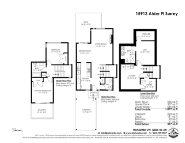 Aerial View of 15913 Alder Place, Surrey, BC