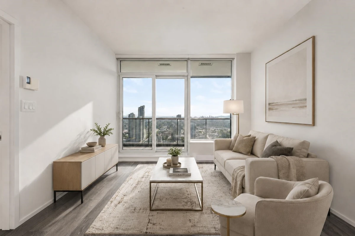 Living Room Photo of 4309 4510 Halifax Way, Burnaby, BC