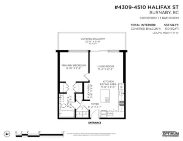 Aerial View of 4309 4510 Halifax Way, Burnaby, BC