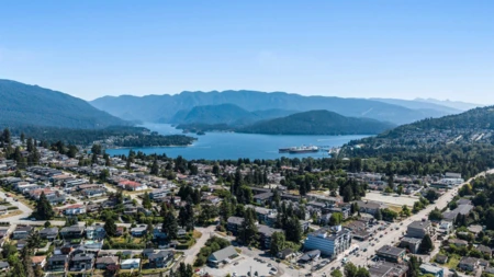 Aerial View of 402 5340 Hastings Street, Burnaby, BC