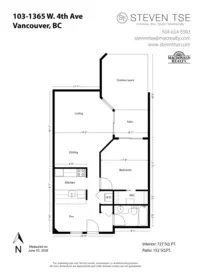 Primary Bedroom Photo of 103 1365 W 4th Avenue, Vancouver, BC