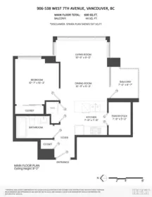 Basement Recreation Room Photo of 906 538 W 7th Avenue, Vancouver, BC
