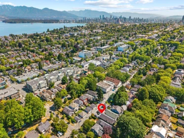 Aerial View of 3279 W 11th Avenue, Vancouver, BC