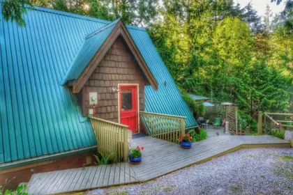 Aerial View of 2 13651 Camp Burley Road, Garden Bay, BC