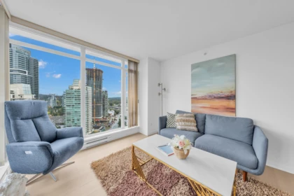 Living Room Photo of 2705 2133 Douglas Road, Burnaby, BC