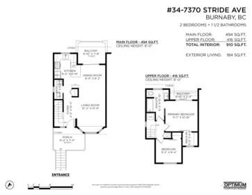 Outdoor Patio Photo of 34 7370 Stride Avenue, Burnaby, BC