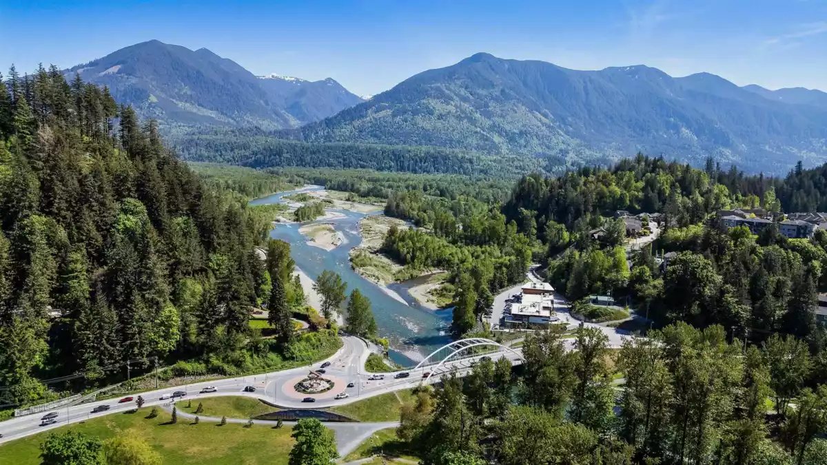 Aerial View of 210 45505 Campus Drive, Chilliwack, BC