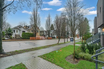 Aerial View of 2071 E 1st Avenue, Vancouver, BC