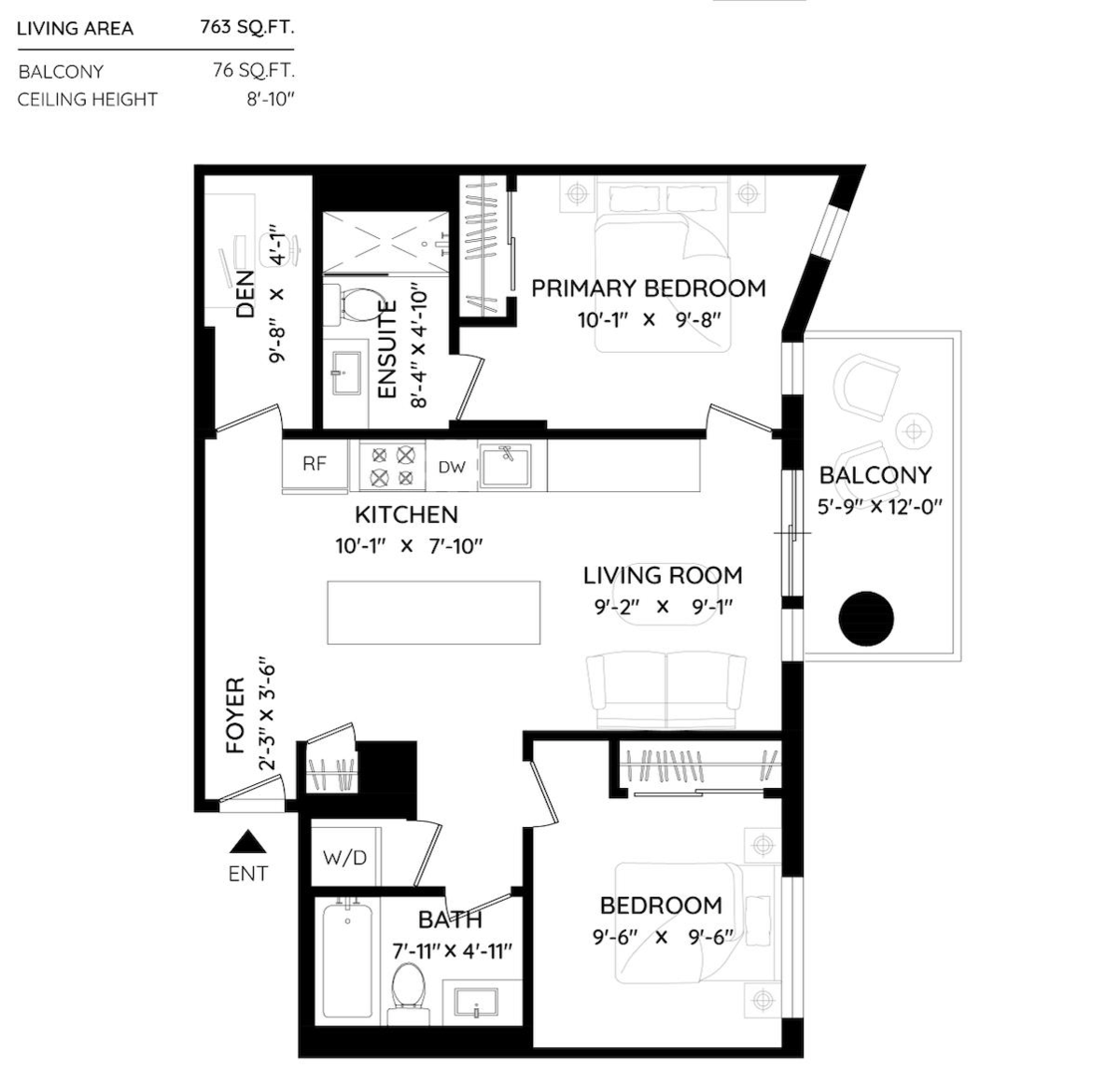 Outdoor Kitchen Photo of 3601 1289 Hornby Street, Vancouver, BC