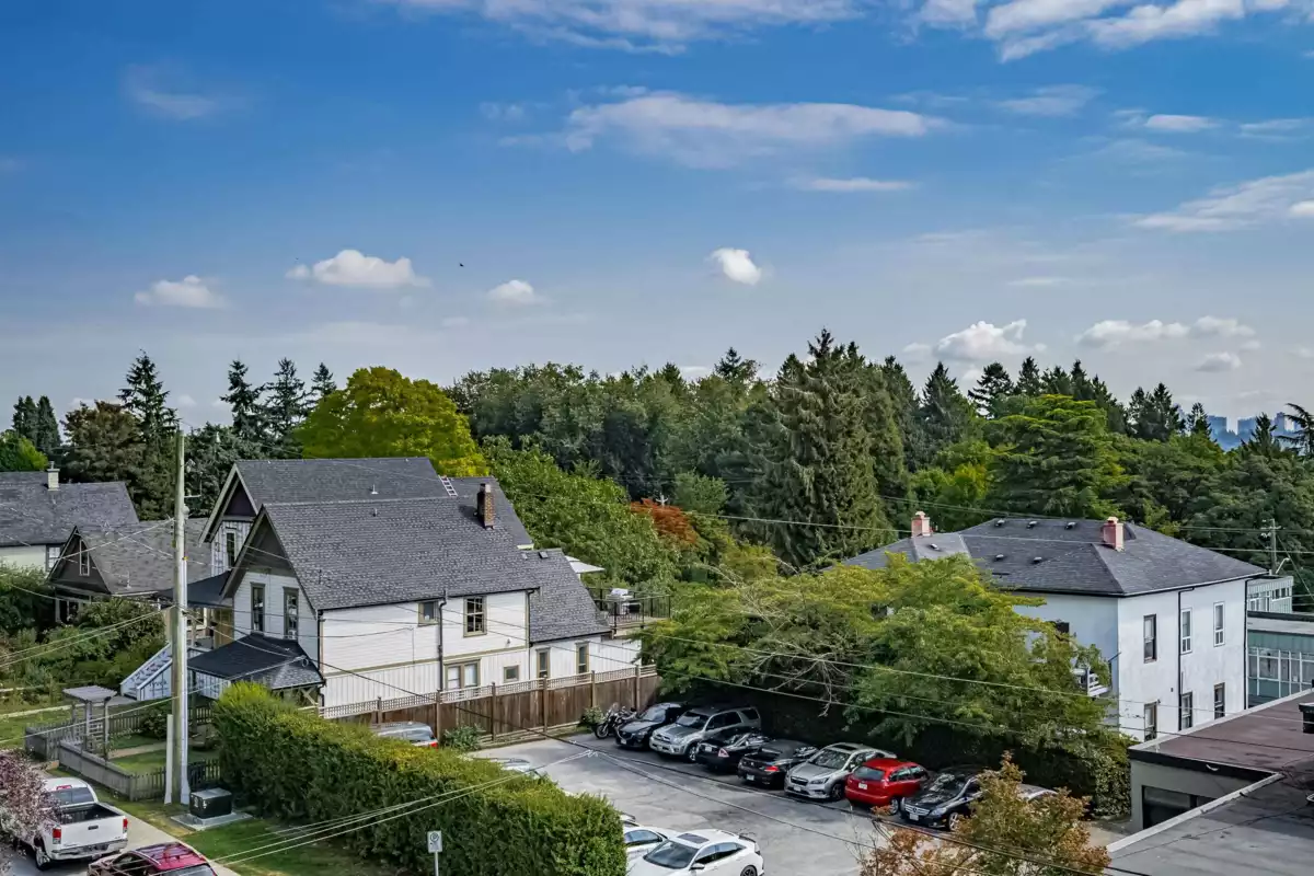 Aerial View of 302 225 Sixth Street, New Westminster, BC