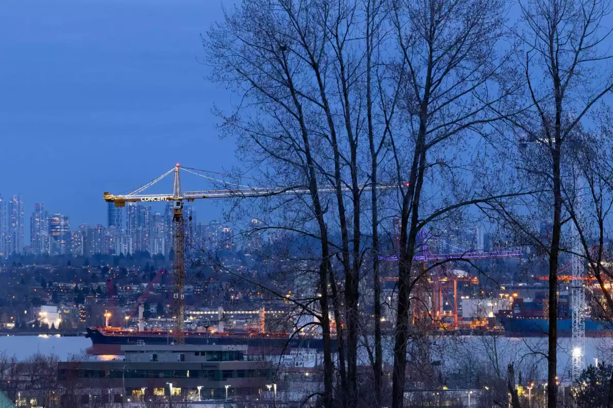 Aerial View of 1095 W Keith Road, North Vancouver, BC