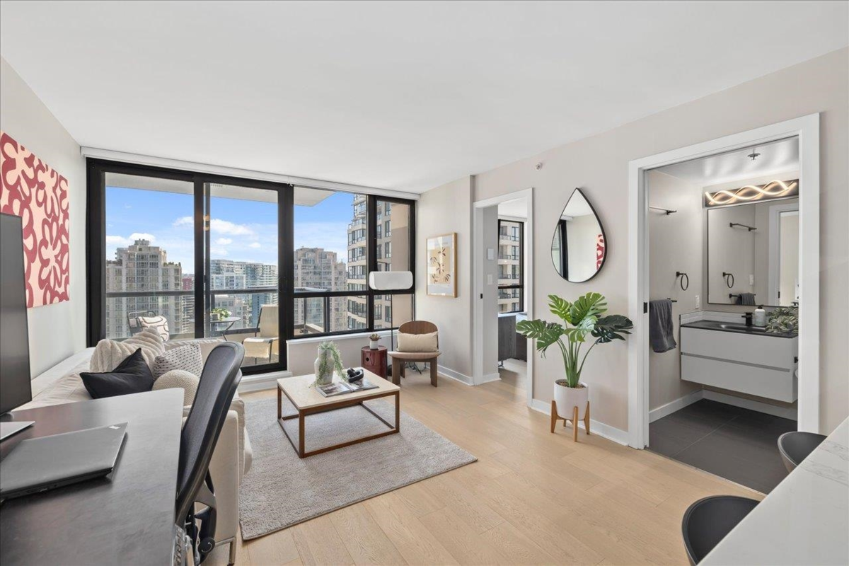 Living Room Photo of 2308 928 Homer Street, Vancouver, BC