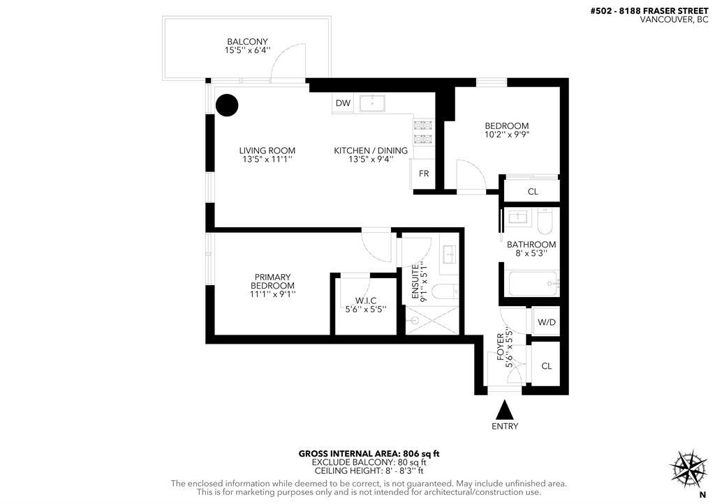 Office / Den Photo of 502 8188 Fraser Street, Vancouver, BC