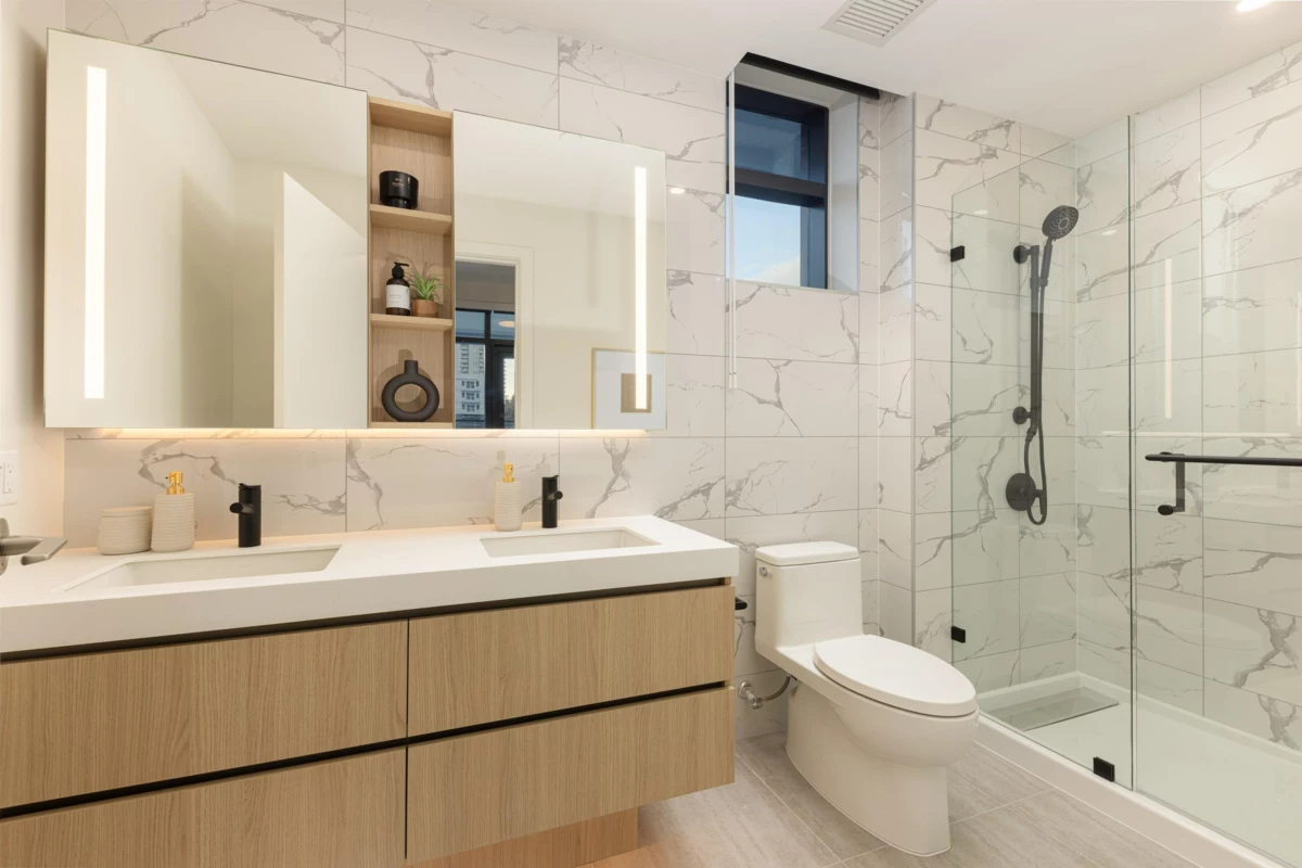 Primary Bathroom Photo of 101 5987 Wilson Avenue, Burnaby, BC