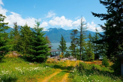 Front exterior of 970 Mount Artaban Road, Gambier Island, BC